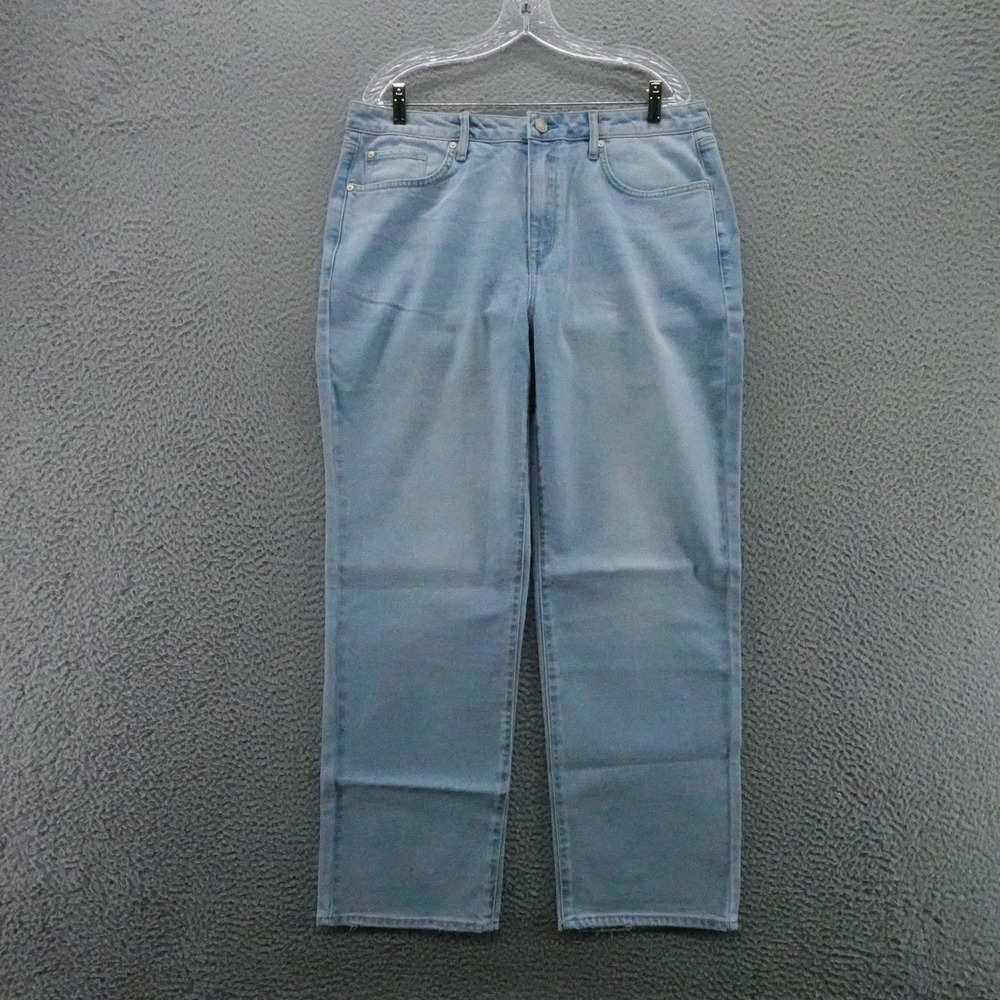 Seven7 Women‎ Loose Straight High Rise Jeans Key West Light Wash Size 12 NEW